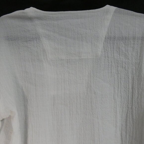 SLOK | xxl | Textured Long Sleeve African Shirt | Embroidered Front Detail - Picture 11 of 15